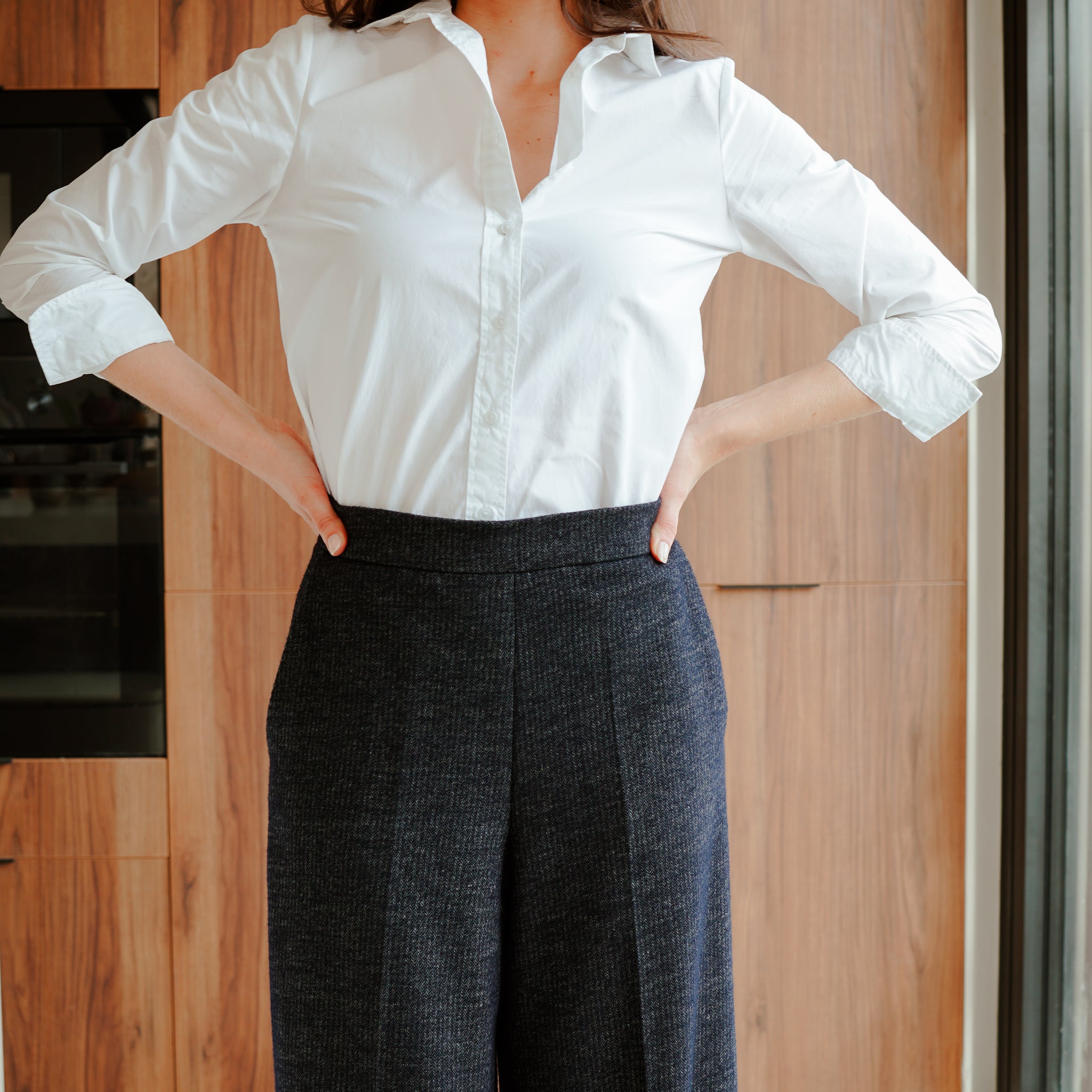 Pantalon MARCEL - lainage bleu