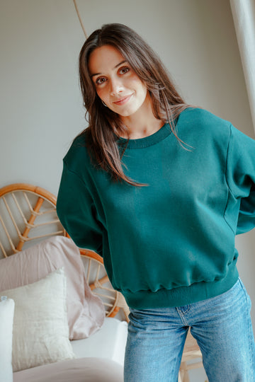 Sweat GABIN - Vert bouteille