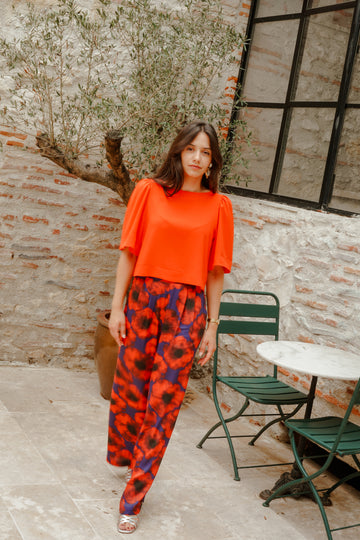 Pantalon Yvon - Anémone