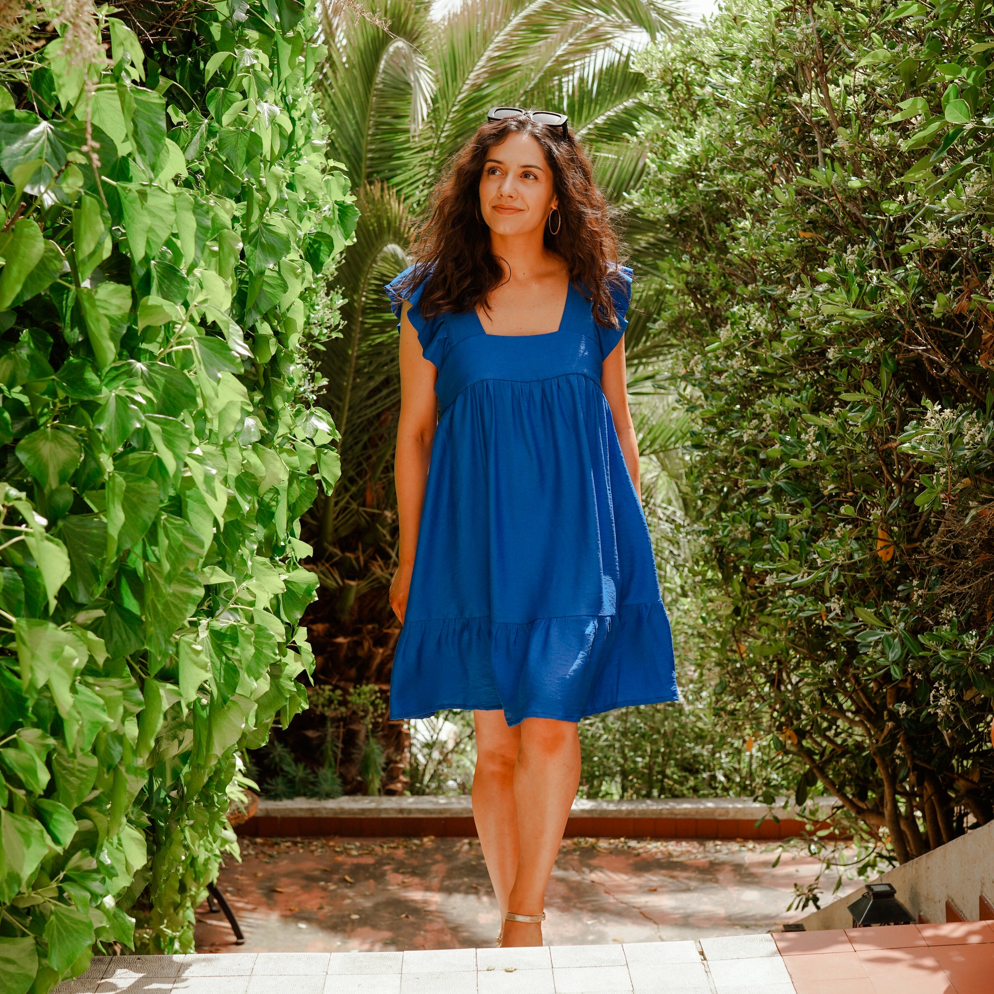 Robe courte LOUISA bleu