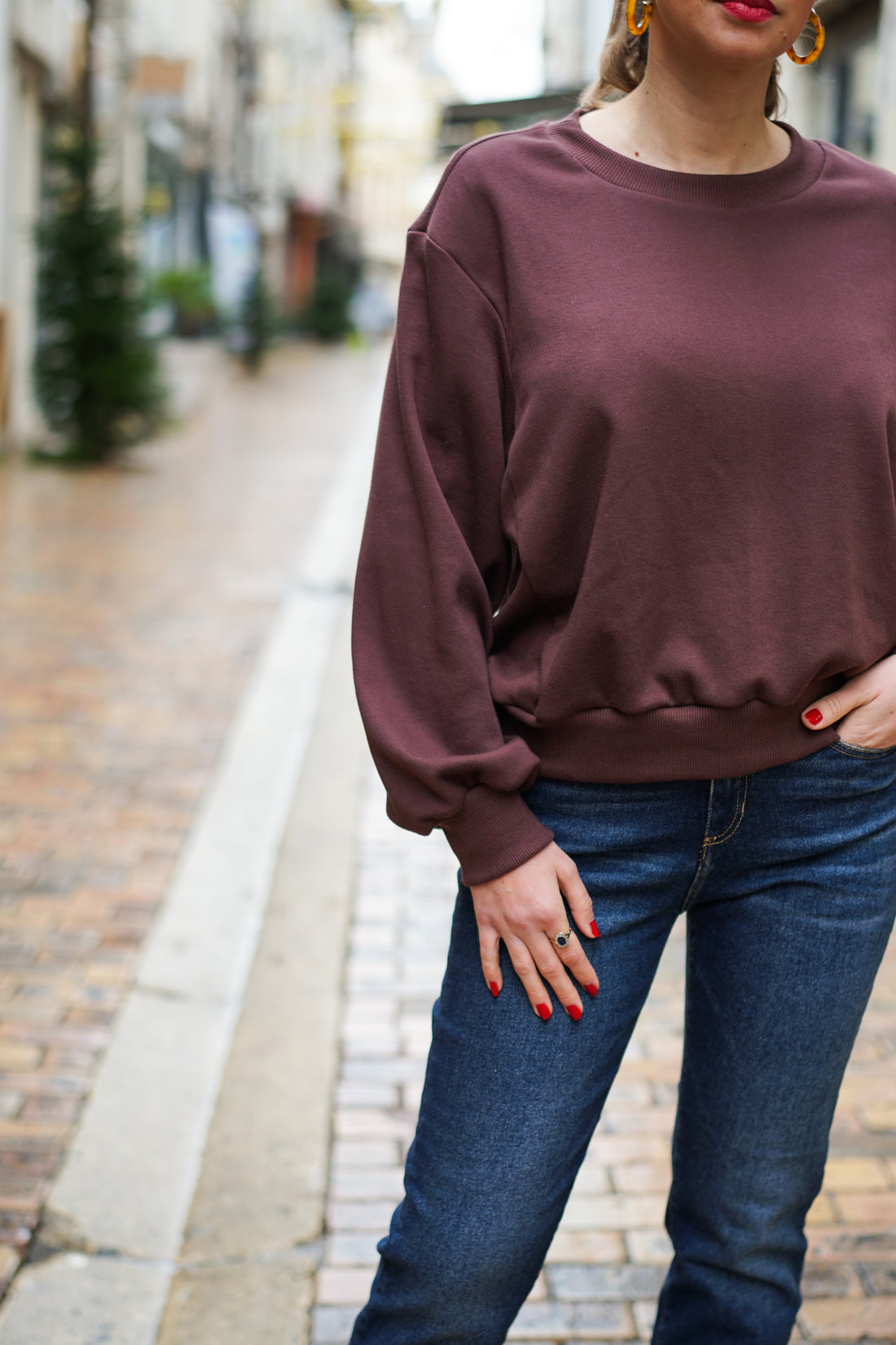 Sweat GABIN - Marron Chocolat