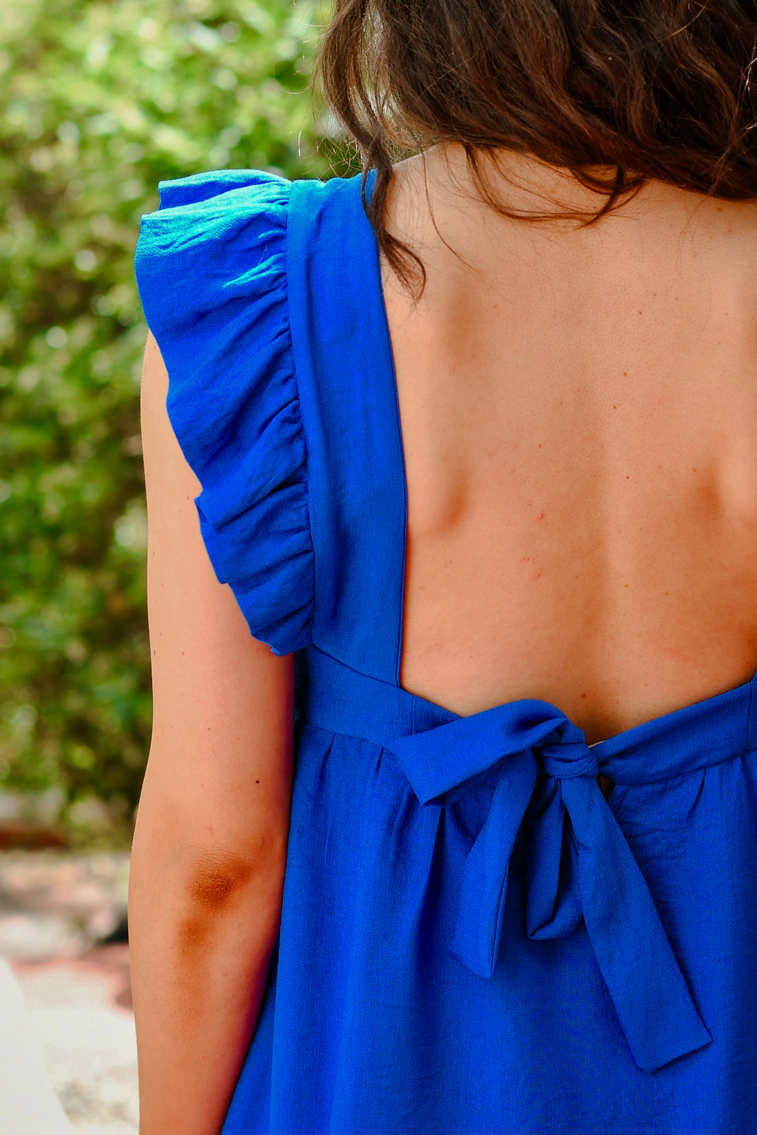 Robe longue PAULA bleu